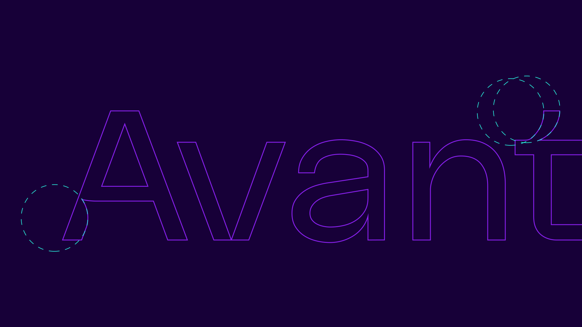Avantar Construção geométrica do logotipo Avantar