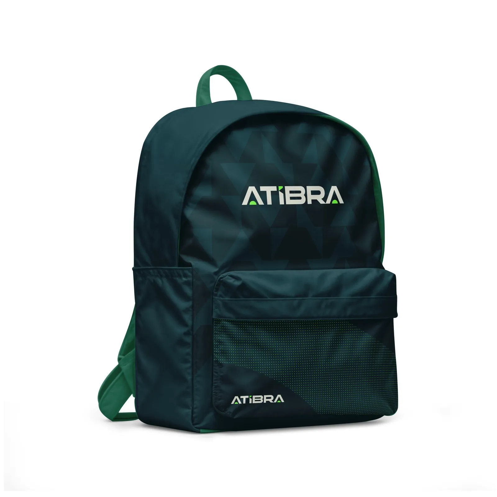 Atibra Mochila verde petróleo com o logotipo Atibra