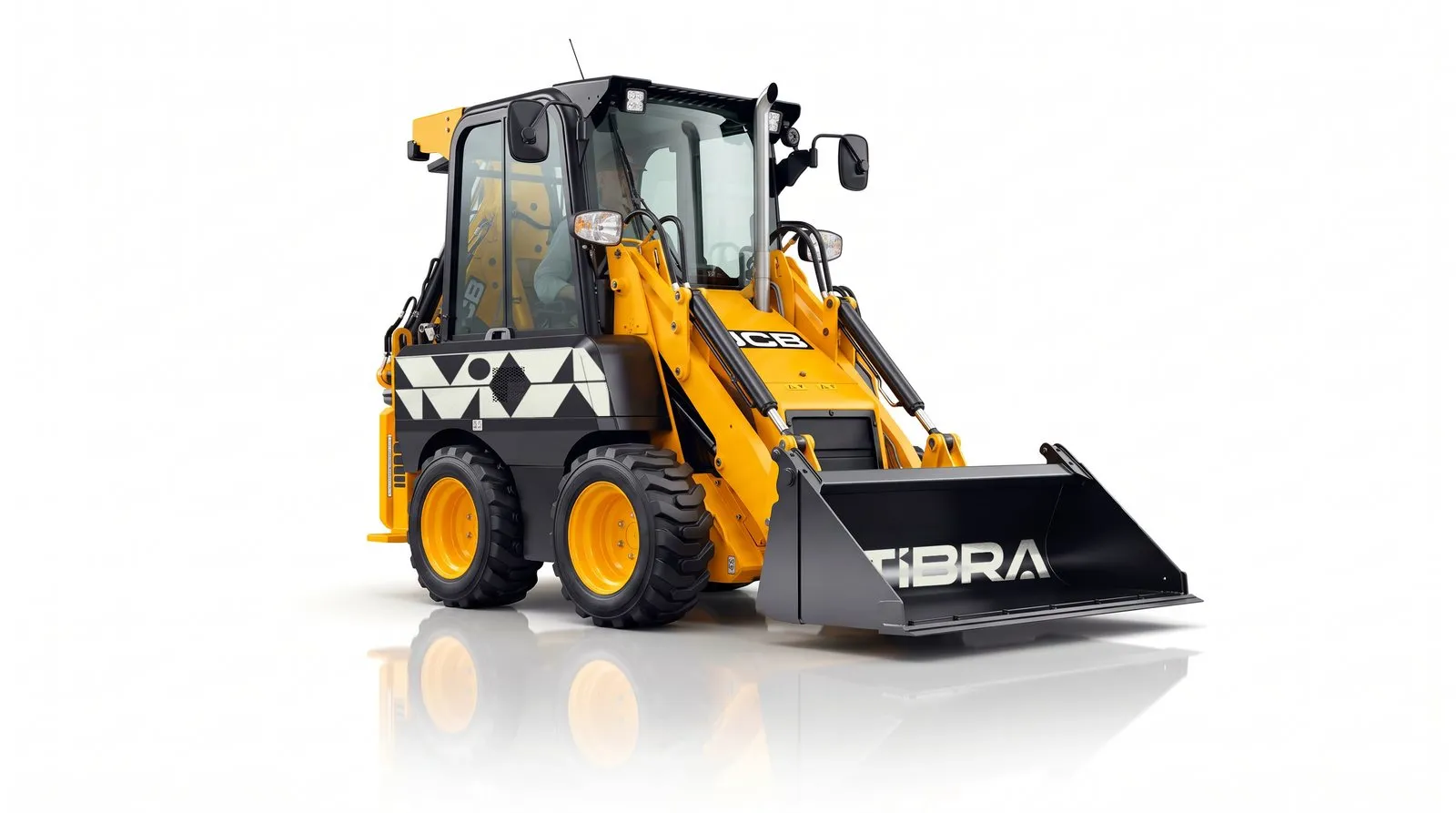 Atibra Mini carregadeira com o grafismo e o logotipo Atibra
